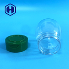 Küçük Tuz Biber Yuvarlak PET Boş Plastik baharat kavanozu 100 ml Flip Top Kapak 6 delik