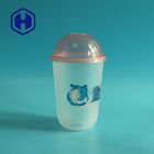 IML PP Özel Baskı U Şekli Süt Kabarcık Çay Plastik Bardak Suyu Soğuk Kahve İçin