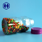 Çikolatalı Fasulye Tohumları İçin 300ml Sızdırmaz Plastik Kavanoz Vidalı Kapaklı Küçük Ağızlı PET Şeker Kavanozları