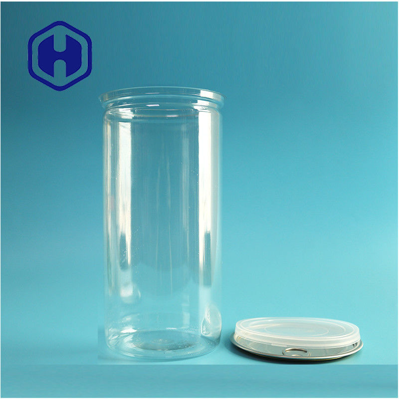 1400ml Büyük Patlamış Mısır Fındıkları Şeffaf Plastik Şeffaf PET Kutuları Kolay Açık Sonu