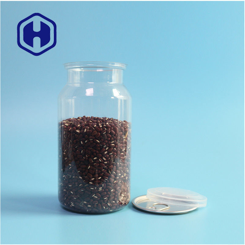 Kuru gıdalar ve baharatlar için sızıntı geçirmez ve kolay açılan tasarımlı açık PET plastik kutular