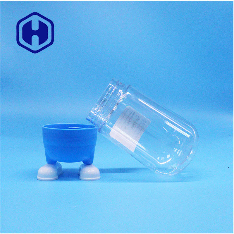 Benzersiz Plastik Gıda Sınıfı Şekerli Şekerli Kurabiyeler Hediye Açık Kavanoz Şık vida Kapak