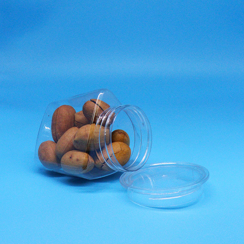 Kurabiye Gıda Şekerleme Gıda Sınıfı Açık Üçgen Şekli PET Plastik Açık Kavanoz Açık Kapağı