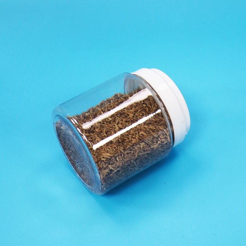 Şeffaf Kolay Açık Yuvarlak Plastik PET Kavanozlar vida Kapak Bebek Yiyecekleri Tohumlar Fındıklar Şeker
