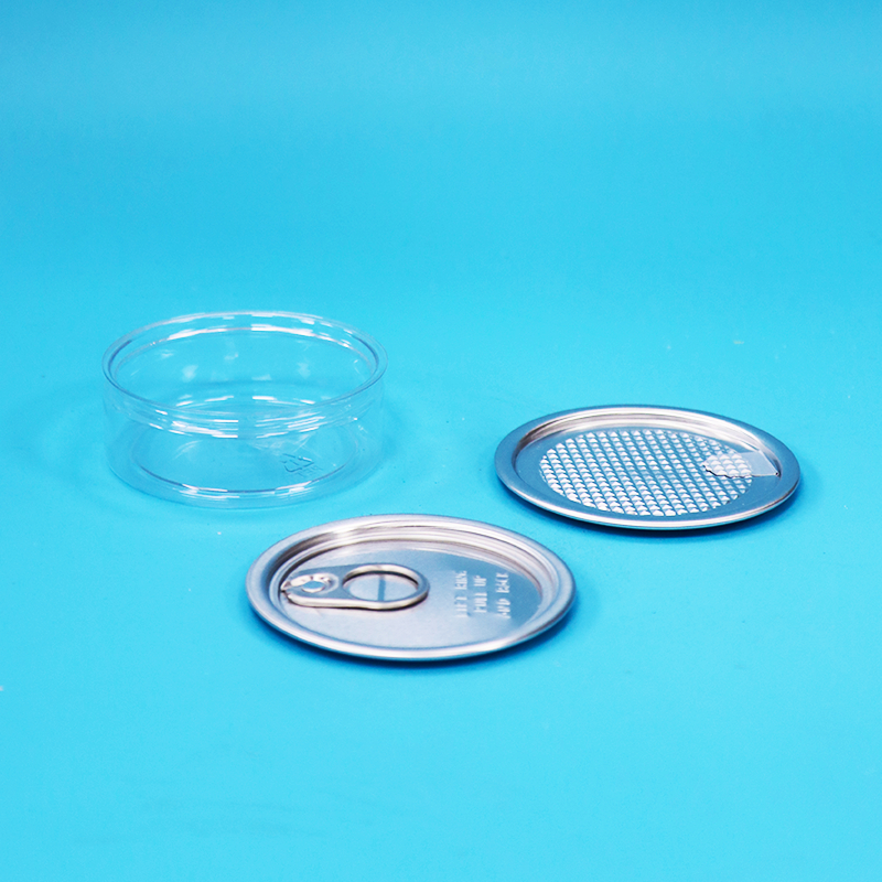 Dönümlü Plastik PET Kutusu Kağıtla Gönüllü Açık Sonu Yiyecek Şekerli Kurabiyeler Atıştırmalık Ambalajı