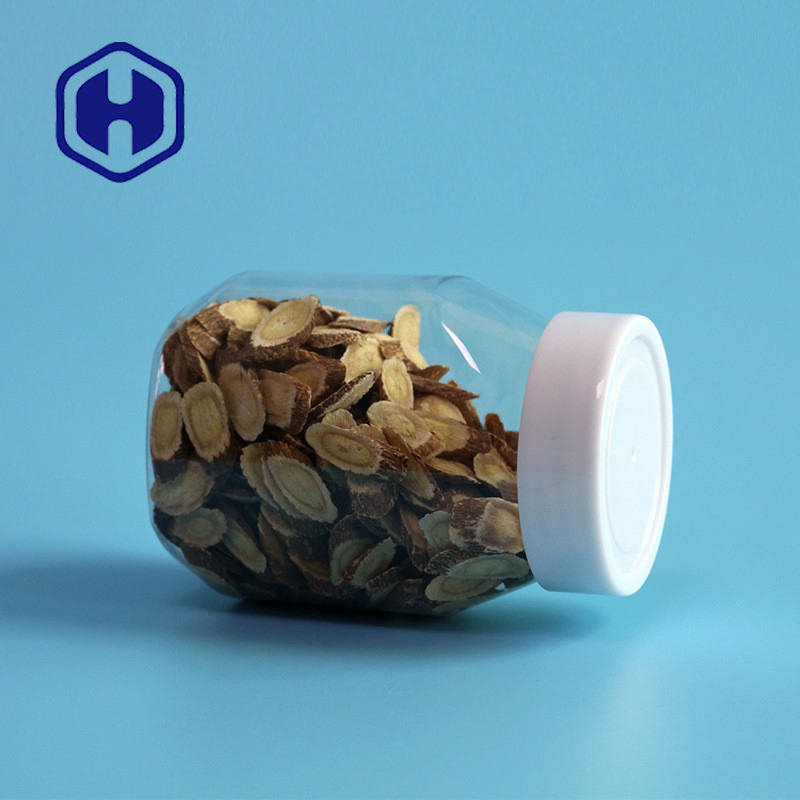 Toksik Olmayan 390ml 13oz Plastik Fıstık Ezmesi Kavanoz Şeffaf Renk