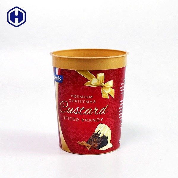 Ticari Dekoratif IML Bardak Tek Kullanımlık Dondurma Bardakları Dondurucu Kullanımı