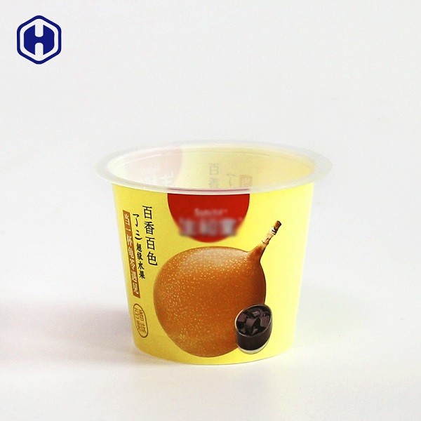 Meyve Suyu IML Fincan Folyo Üst Sıvı Sızdırmaz Renkli Boş Yoğurt Fincan