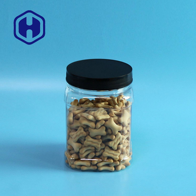Snack Square Boş PET Gıda Plastik Kavanoz 30 OZ Sızdırmaz