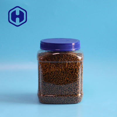 Bisküvi Kuruyemiş Çikolata ambalaj plastik kavanoz Geniş Ağızlı Kare 1930ml 65oz