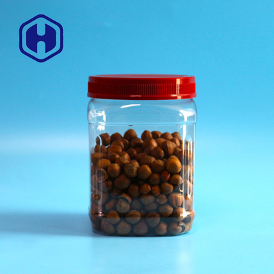 1480ml 50oz Kare PET Plastik Kavanoz Kahve Tozu Vidalı Kapaklı Gıda Ambalajı