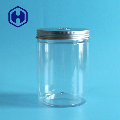 Alüminyum Kapaklı 113mm Yükseklik ile Kurutulmuş Deniz Ürünleri Balık Plastik Ambalaj Kavanoz 500ml