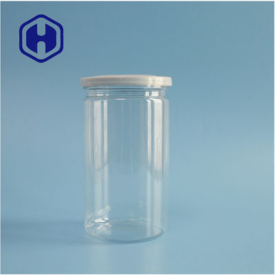 500ml Parlak Hava geçirmez Silindirik PET Kolay Açık Konserve Kuru Meyve Toptan Satış
