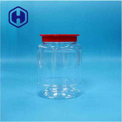 Oval PET Plastik Fındıklar Şekerler Biber Kurabiyeleri Kurabiyeler Kurutulmuş Gıda Kavanoz Döşeme Kapağı