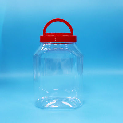 Gıda Noodles Kurabiyeler Şekerlik Paketleri için Şeffaf Plastik PET Geniş Ağızlı Küp