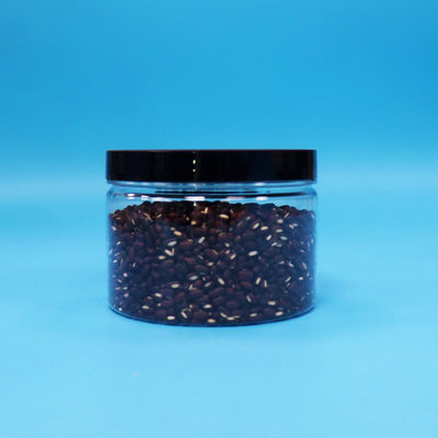 Yuvarlak Küçük Kapalı PET Plastik Gıda Sınıfı Kurabiye Tatlı Açık Kavanozlar Düğüm Kapakları