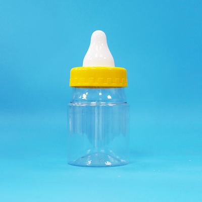 Gıda Şekerli Kurabiye Fındıklar İçin BPA Serbest vida Kapak Şeffaf PET Plastik Kapalı Kavanoz