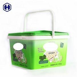 Güçlü Yeniden Kullanılabilir Küçük Kare Plastik Kaplar Sağlam Çizilmeye Dayanıklı