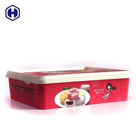 Food Grade IML Box Geri Dönüşümlü Kokusuz Küçük Kare Plastik Konteynerler