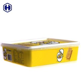 Soda Kraker Kare Plastik Gıda Kapları Kalıp Etiketleme 87OZ 2600ML