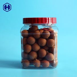Kullanımlık Kare Geniş Ağız Plastik Kavanoz Dayanıklı Ev Mutfak Kullanımı
