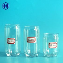 Dayanıklı PET Plastik Soda Kutuları Gıda Güvenli Plastik Silindir Konteyner