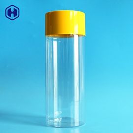 Kapaklı Vidalı Silindir Plastik Bisküvi Konteynerleri Sağlam Dökülmez