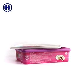 0.45KGS Gıda Sınıfı Kare IML Kutusu / Plastik Kek Konteyner Çizilmeye Dayanıklı