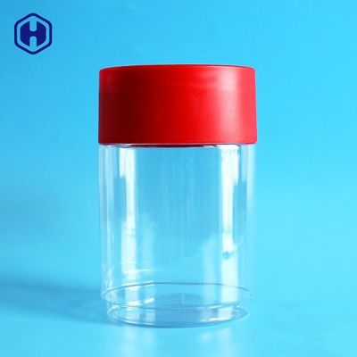 Boş Kırmızı Kapaklı Oval 716ML 24OZ Şeffaf Plastik Kutular