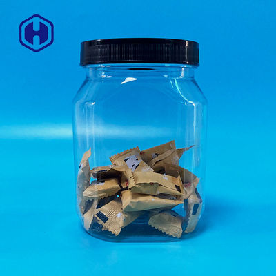 Şeker Bisküvi için 920ml Hava Geçirmez Depolama Plastik Konserve Kavanozları