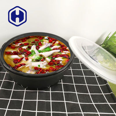 1100ml Meyve Öğle Yemeği Kızarmış Tavuk Plastik Kapaklı Salata Kasesi Özel Baskı