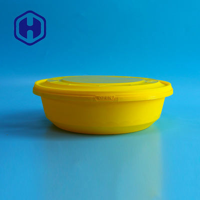 2000ml IML Plastik Kaplar Beyaz Siyah Sarı Geri Dönüştürülebilir Mikrodalgada Çıkarılabilir Kase