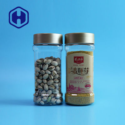 1000ml 34oz Boş Gıda Şeffaf Plastik Kavanoz ve Vidalı Üst Kapaklar