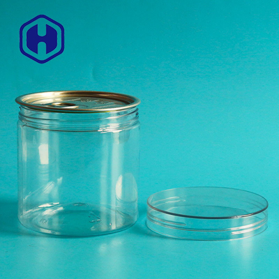 Şeffaf Hava Geçirmez Plastik Kutular Fıstık Geniş Ağızlı Pet Yuvarlak Halka Vidalı Kapaklı Eoe Çekin
