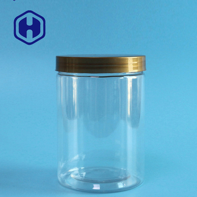 18oz 530ml PET Plastik Kavanozlar Bpa Ücretsiz Yuvarlak Banyo Tuzları Tatlılar Paketleme