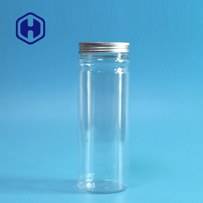 400ml 13.5oz Kahve Tozu Plastik Gıda Kavanoz, İnce Alüminyum Kapaklı