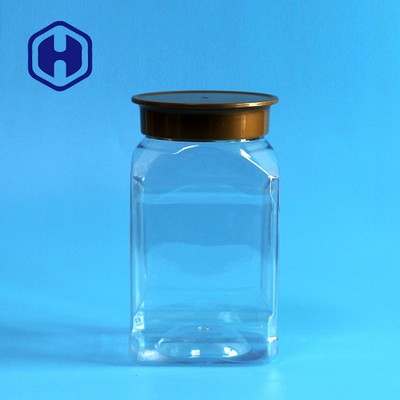 420ml Çekirdekler Kare Geniş Ağızlı Kapaklı Plastik Kavanozlar Food Grade