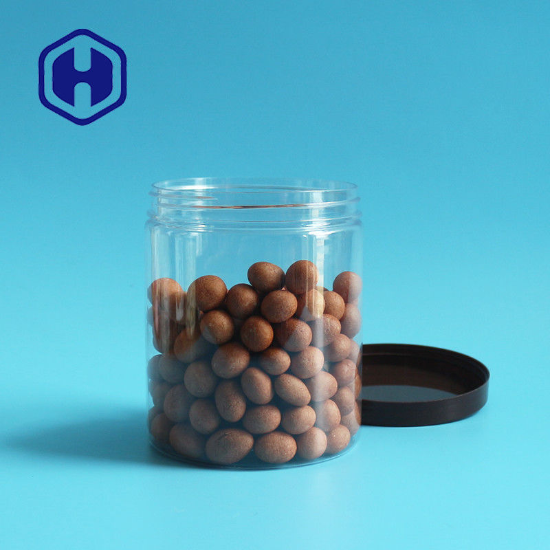 710ml 24oz Sızdırmaz Plastik Ambalaj Kavanozu Geniş Ağızlı Fıstık Patlamış Mısır Gıda Depolama