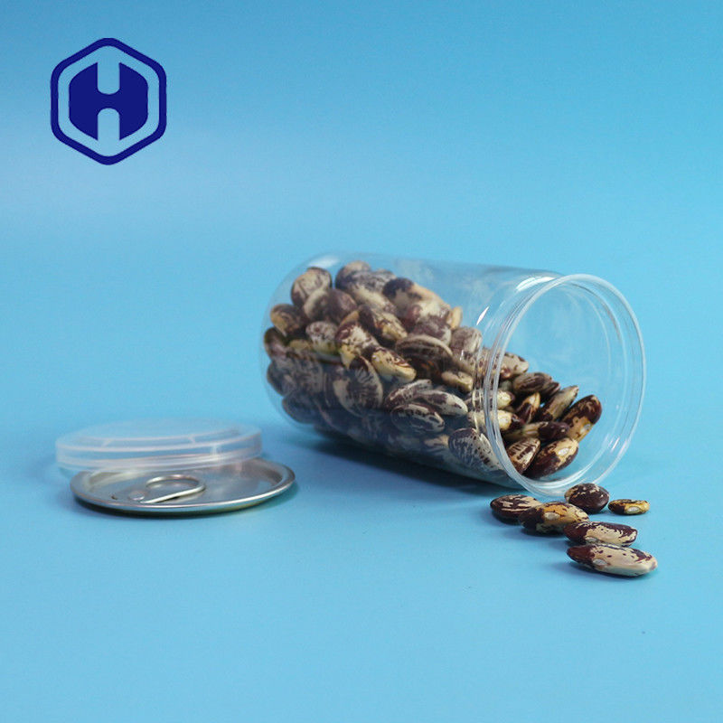 410ml 211 # Gıda Sızdırmazlığı İçin Kolay Açık Boş şeffaf Plastik Pet Can