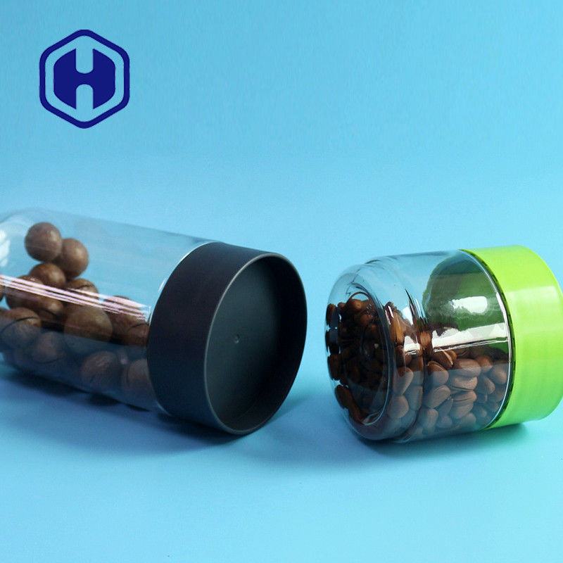 438ml 998ml Yuvarlak Plastik Kavanozlar 168mm Yükseklik Rengi Özelleştir