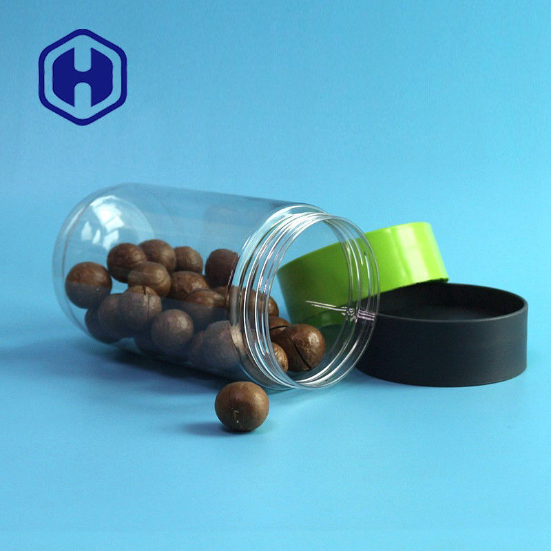 438ml 998ml Yuvarlak Plastik Kavanozlar 168mm Yükseklik Rengi Özelleştir