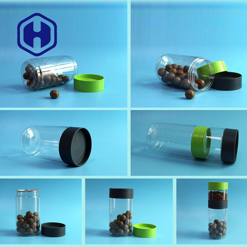 438ml 998ml Yuvarlak Plastik Kavanozlar 168mm Yükseklik Rengi Özelleştir