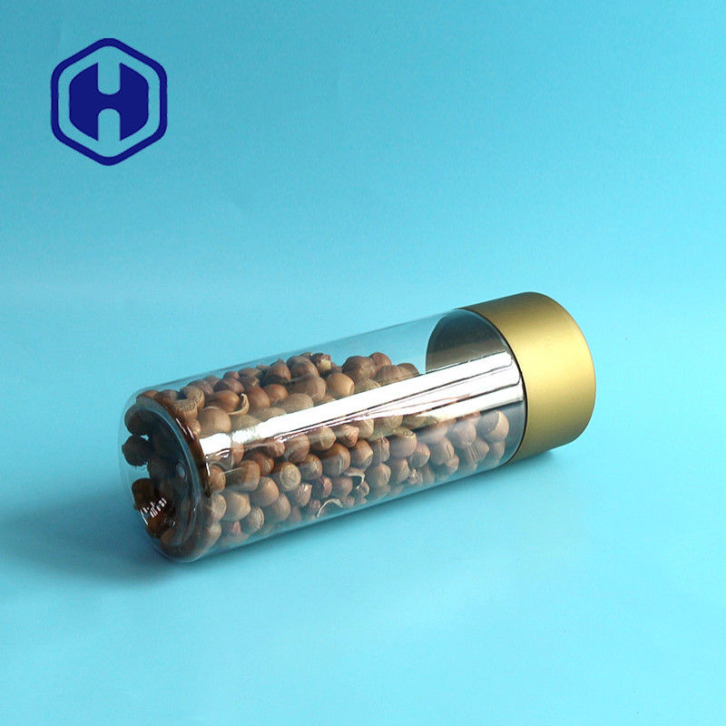 Kuru Meyve Patlamış Mısır 1136ml için Bpa Ücretsiz Yuvarlak Uzun Kapaklı Plastik Ambalaj Kavanoz Kapları