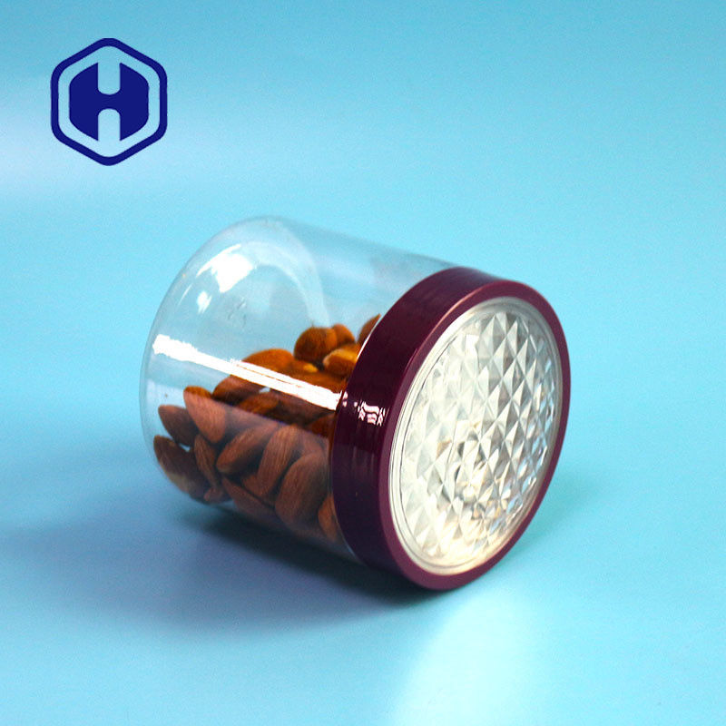 12.8oz 305 # Kaju Hurma Hava Geçirmez PET Vidalı Kapaklı Kolay Açılabilir Plastik Ambalaj Can