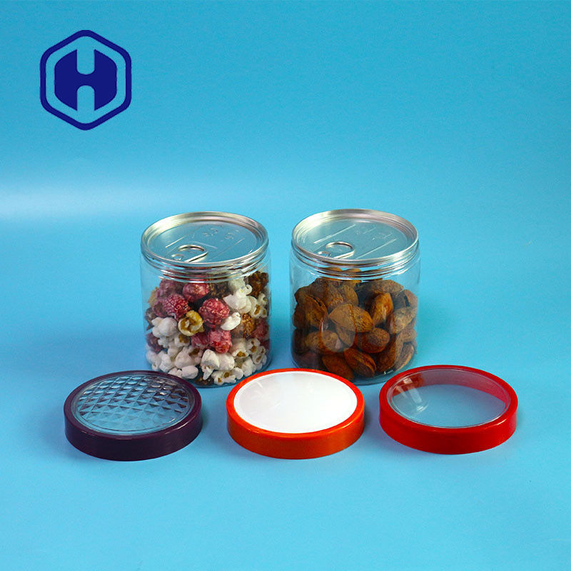 12.8oz 305 # Kaju Hurma Hava Geçirmez PET Vidalı Kapaklı Kolay Açılabilir Plastik Ambalaj Can