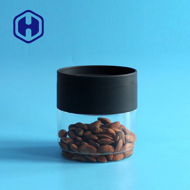 Özel Plastik Ambalaj Kavanozu 13oz Düz Oval Teneke Kuru Meyve PET Saklama Kabı