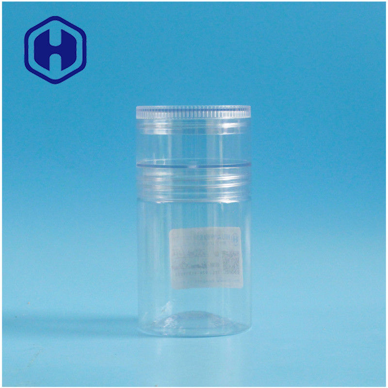 240ml PET Plastik Kavanoz H92mm 2 Kat Vidalı Kapak Yapıştır Reçel Barlar Bisküvi Boş