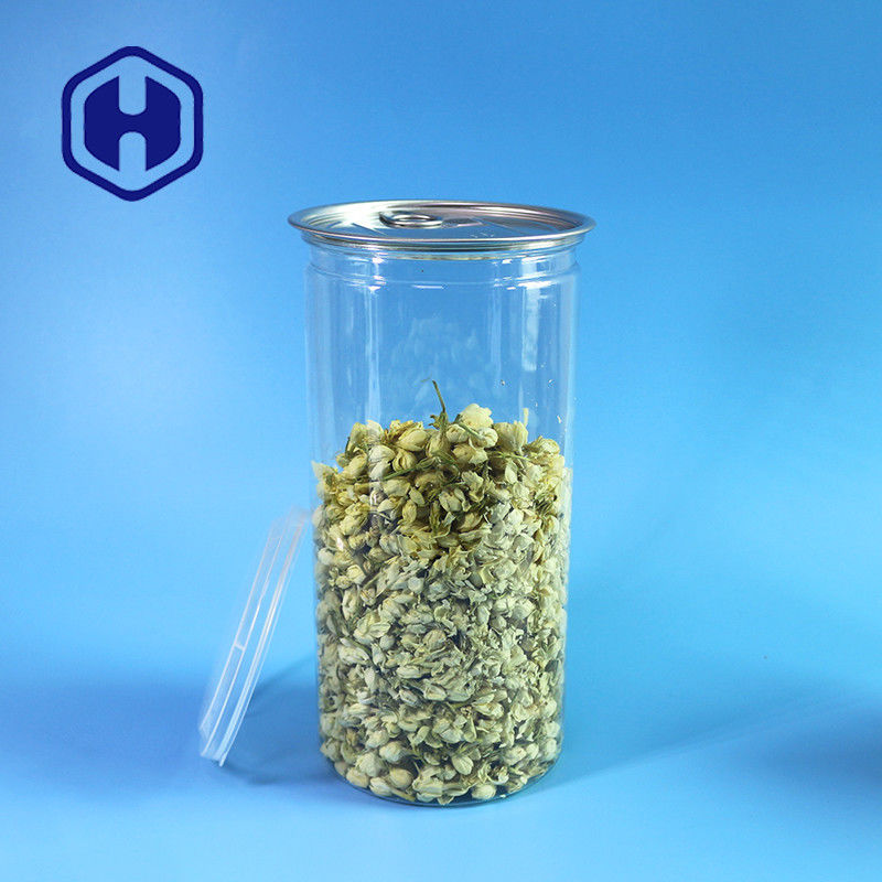 1380ml Patlamış mısır fasulyesi Açık PET kutu geniş ağızlı kolay doldurma ve dağıtım için