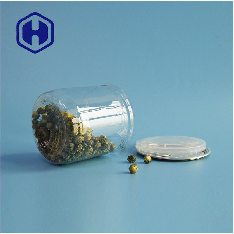 Süpermarket ambalajı Hava geçirmez sızıntı geçirmez PET plastik kurabiye kutuları kolay açılan kapağı ile