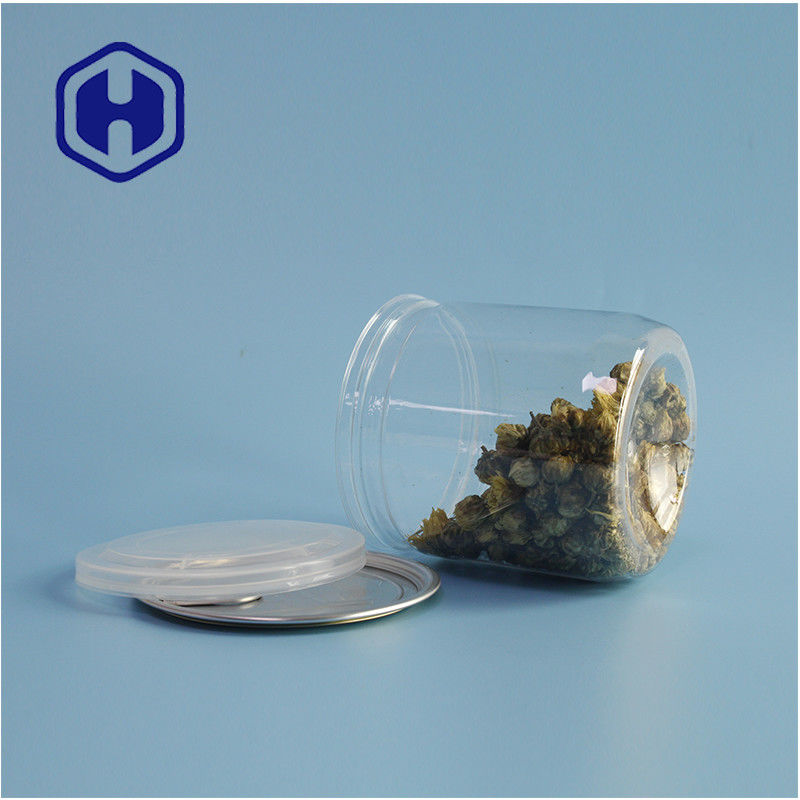 Süpermarket ambalajı Hava geçirmez sızıntı geçirmez PET plastik kurabiye kutuları kolay açılan kapağı ile